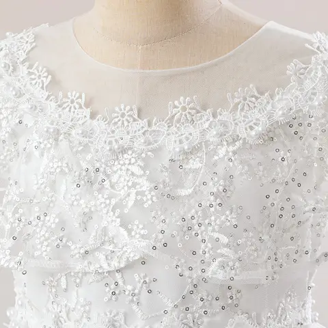 10 best sales vit flickaklänning - №9