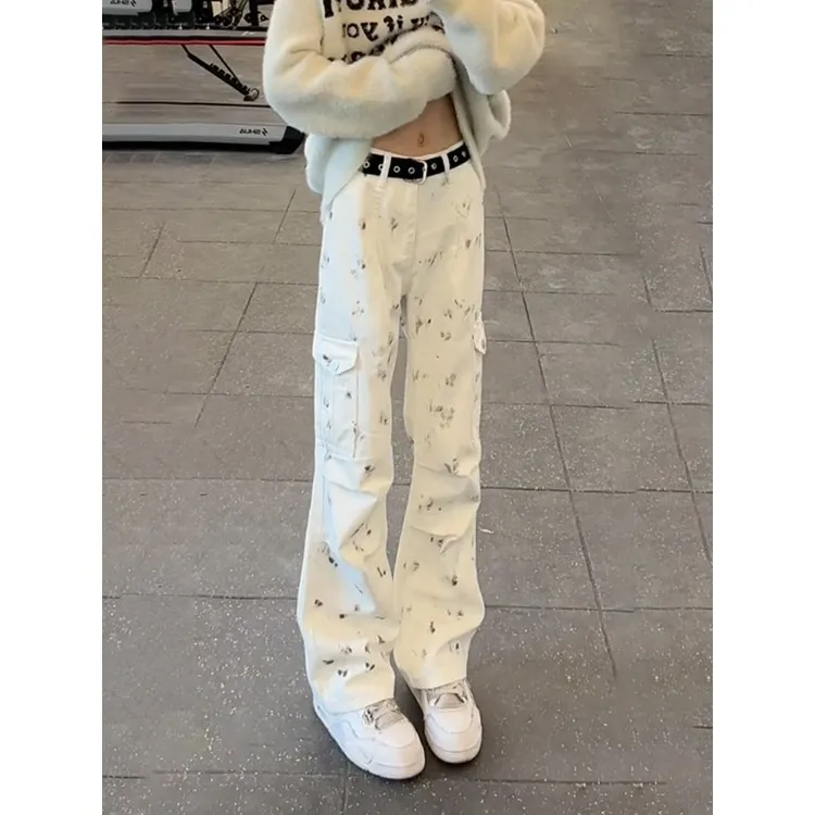 

Мужские джинсовые комбинезоны с эффектом потертости, модные, удобные, универсальные, свободные, повседневные, стильные, для весны и осени, новинка