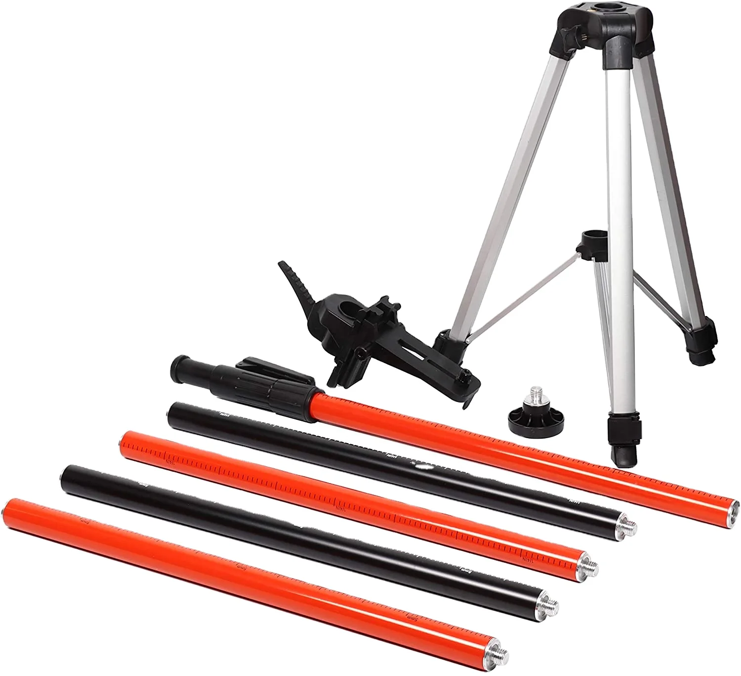 

Telescoping Laser Level Support Pole with Tripod and Mount for Lasers Level of Rotary and Line Lasers