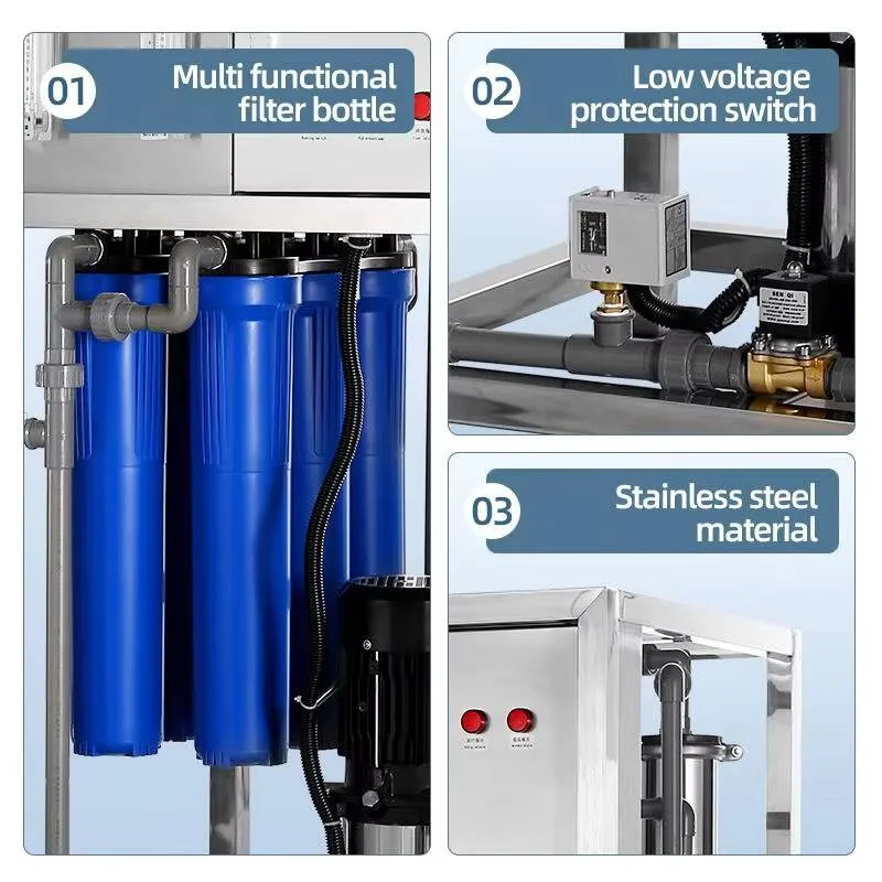 Système de purification d'eau RO, machines de traitement de l'eau, avec adoucissement