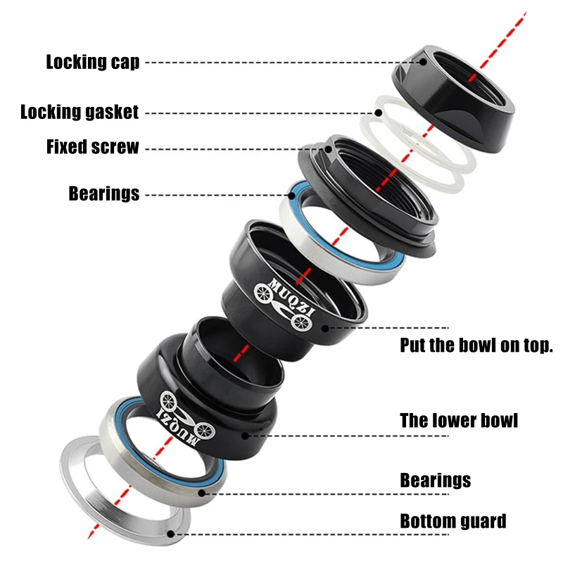 270C Headset Set for Bikes with Front-End Daily Travel Theme
