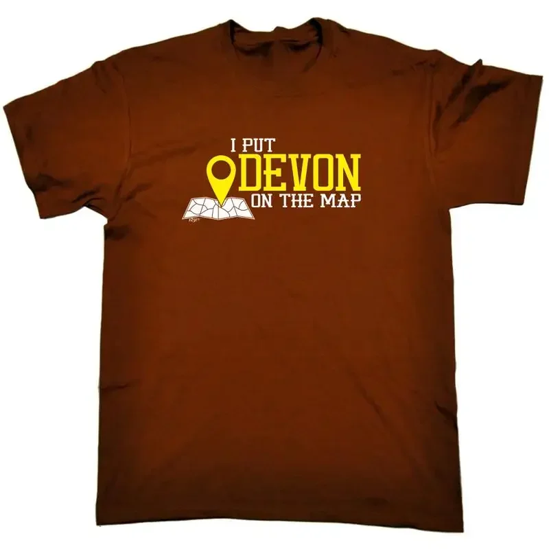 Put On The Map Devon Mens Funny Novelty T Shirt Top