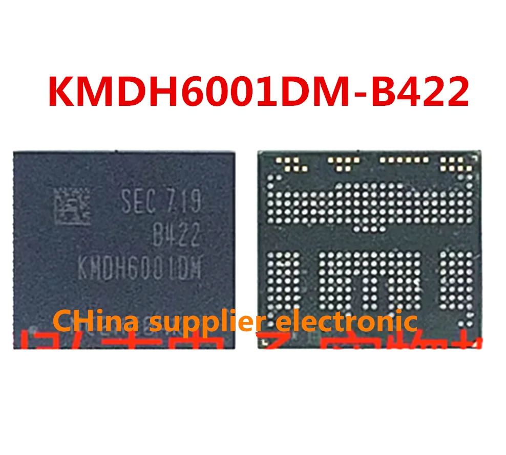 KMDH6001DM-B422 KMDH6001DM emcp 64GB eMMC BGA254 NAND Flash Memory IC Chip Soldered Ball