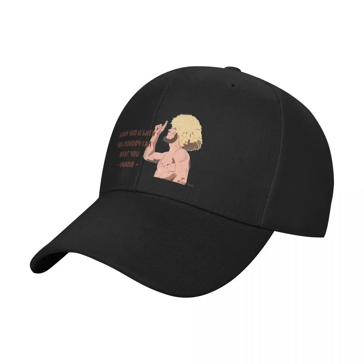 Khabib Nurmagomedov If God Is With You Nobody Can Beat You Baseball Cap custom Hat golf hat genuine tactical cap Female Men's