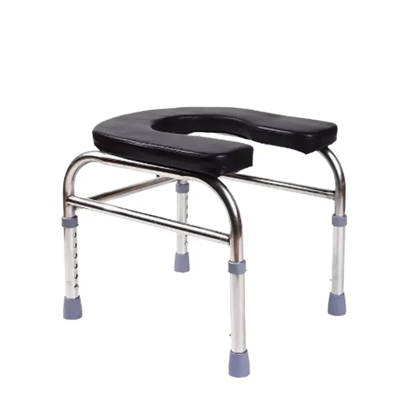 Commode Chair Converter for Elderly and Pregnant Women Adjustable Toilet Seat Riser Non Slip Bathroom Safety Aid