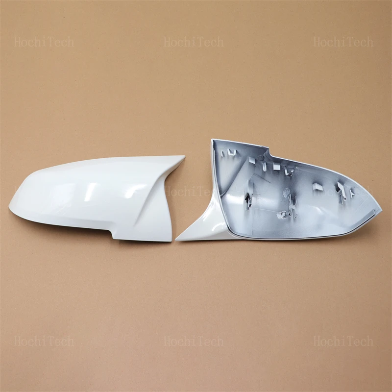 White Mirror Cover Car Side Rearview Mirror Cap Cover Shell For BMW 1 2 3 3GT 4 M2 i3 Series F20 F21 F22 F23 F30 F31 F32 F33 F34 image 3
