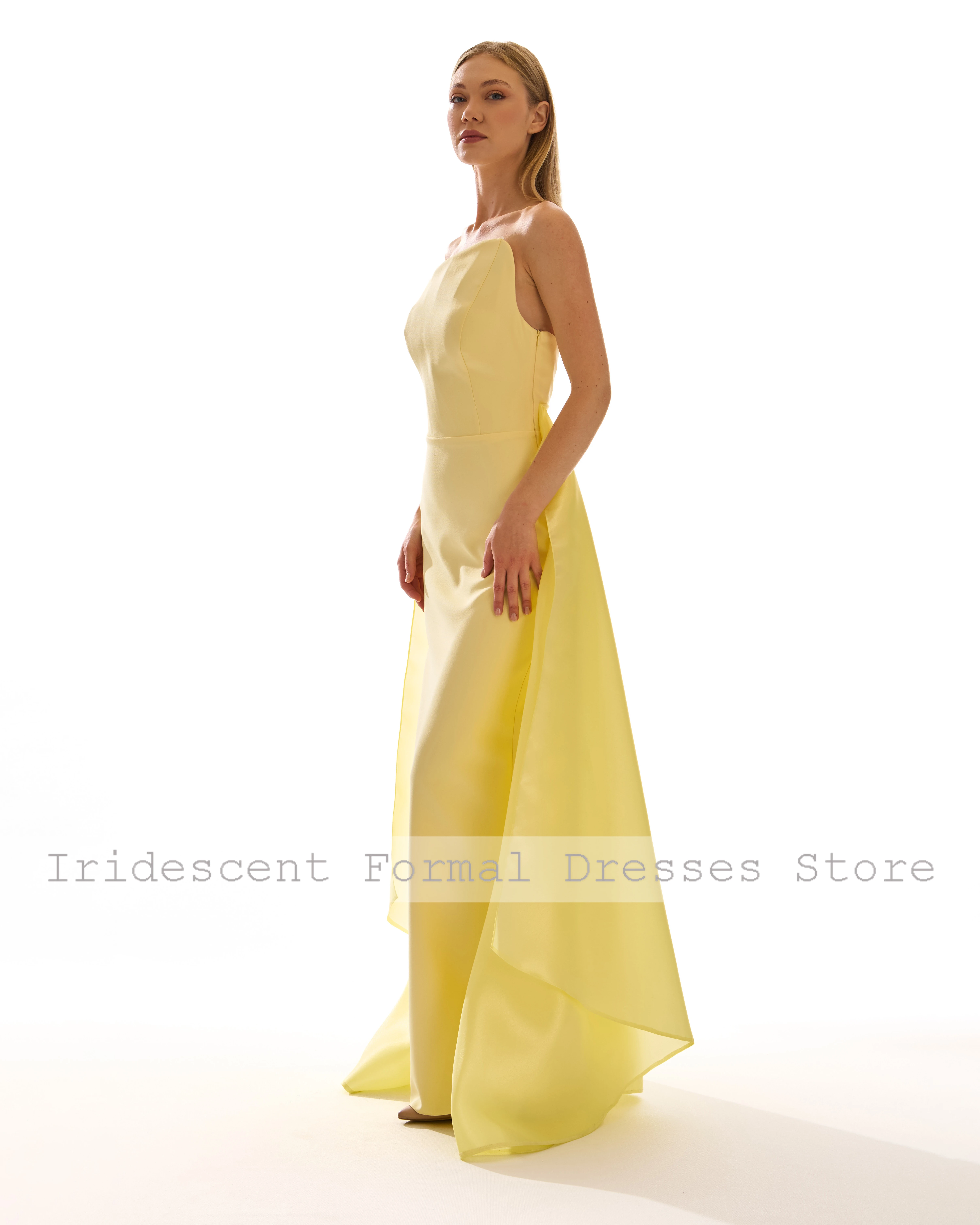 Vestidos de noite sem alças personalizados, bainha elegante, vestidos de baile longos para ocasiões sob medida, vestidos de festa femininos, comprimento até o chão