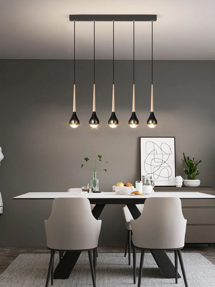 

LED Nordic Style Chandelier Hanging Restaurant Pendant Light Living Room Ceiling Light Bedroom Headboard Decoration Pendent Lamp