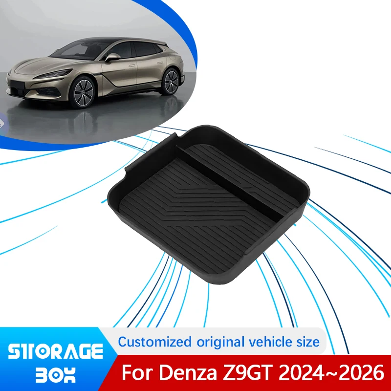 

For Denza Z9GT 2024 2025 2026 Car Upper Layer Neat Storages Central Console Armrest Storage Box Holder Interior Car Accessories