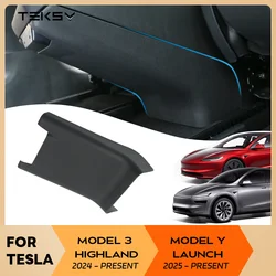 Para Tesla Model Y Launch 2025 Model 3 Highland 2024 caja de reposabrazos Central asiento trasero tablero antipatadas cubierta de protección antisuciedad