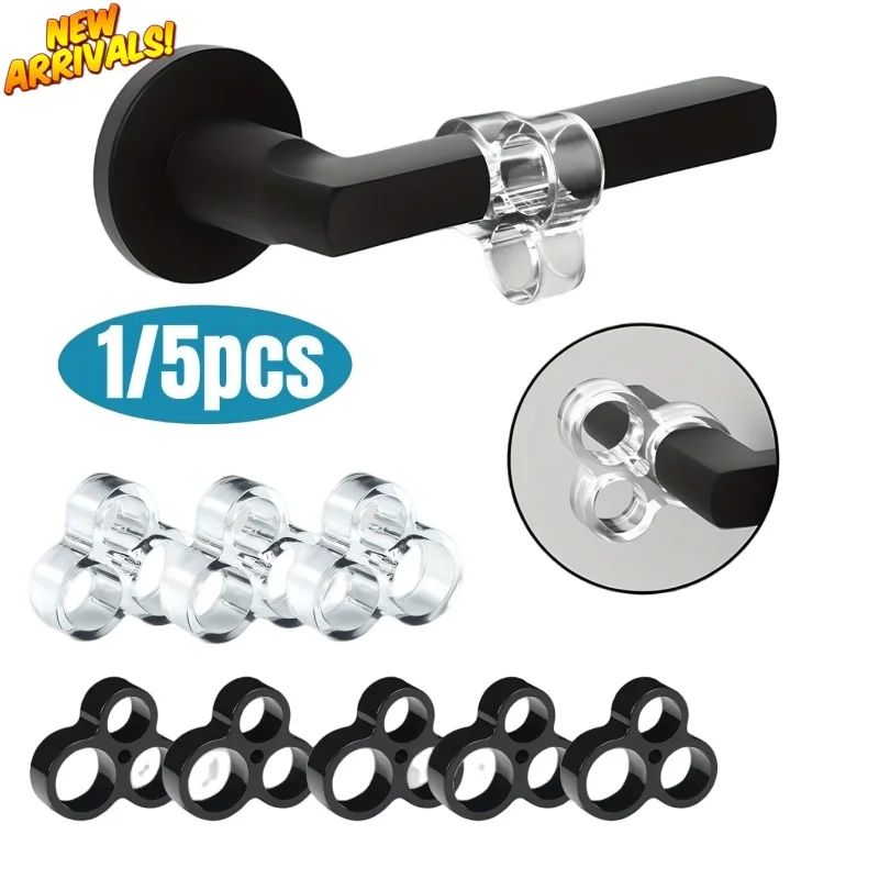 

Новинка, 1/5 шт., защита для дверной ручки, дверная ручка, бампер, бесшумный дверной стопор, бесшумная буферная накладка, защищенные накладки, кольца