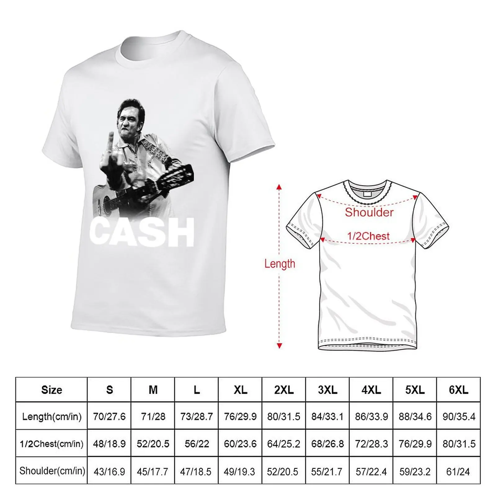 Cóól Jóhnny Cásh Víntágé T-Shirt t shirt man cotton man t shirts high quality luxury brand T-Shirt