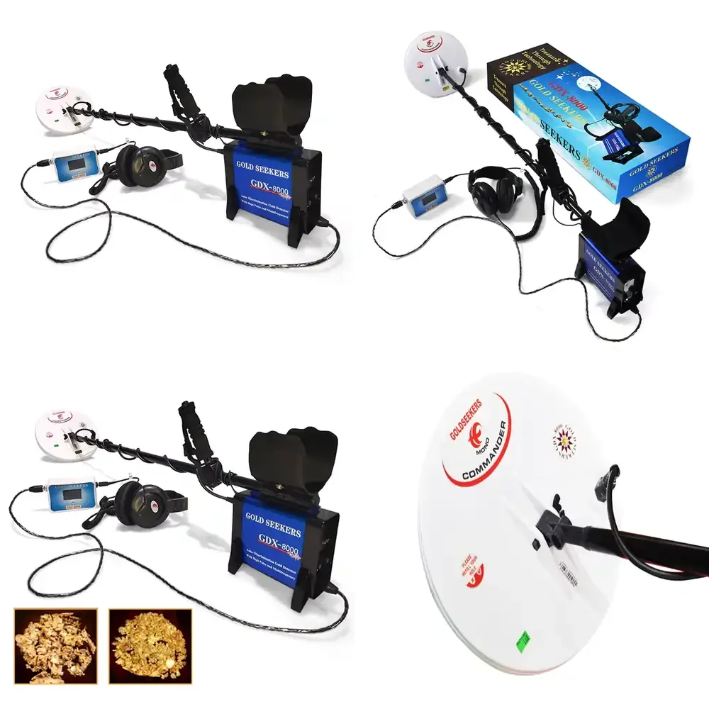 

GDX8000 Industrial Metal with Depth & IP68 Rating Multi-Frequency for Gold Detection-Newest Update for Gold