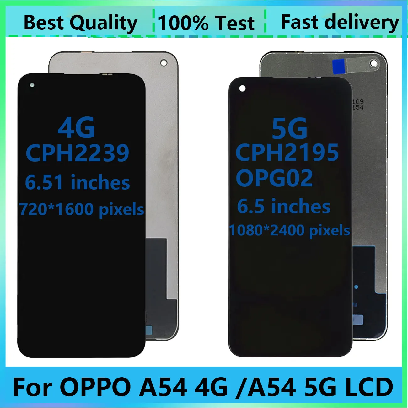 مراجعة ونصائح لشاشة LCD الأصلية لـ Oppo A54 4G (5G) CPH2239 CPH2195 OPG02