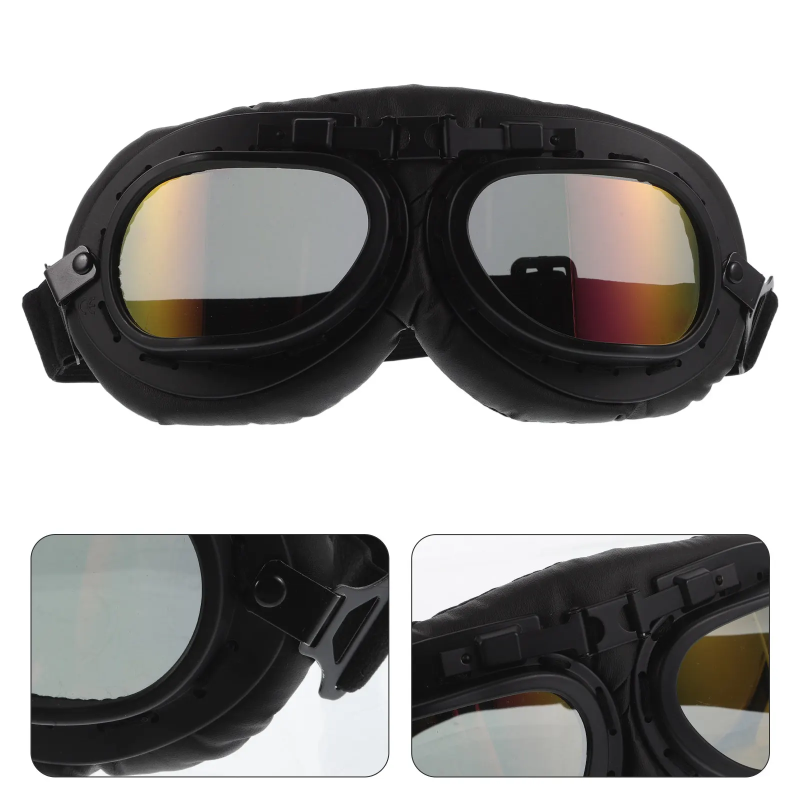 

Vintage Motorcycle Goggles Retro Style Windproof Riding Glasses Night Cycling Outdoor Sports Men Women Dirt Bike Goggles