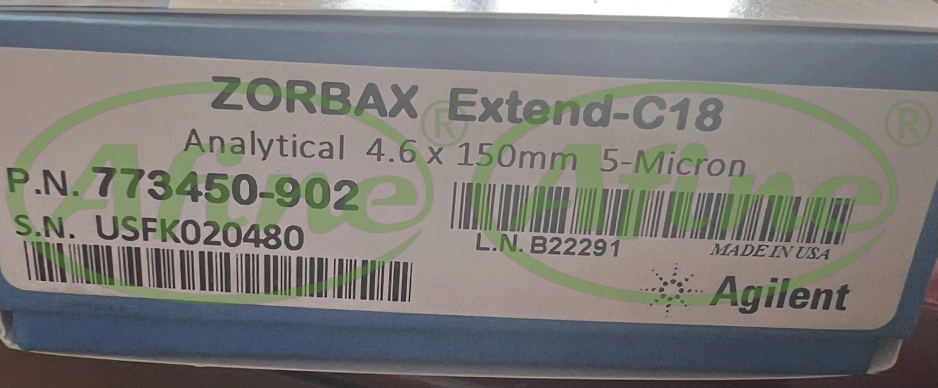 AFINE Agilent ZORBAX Extend-C18 Chromatography Column,773450-902,4.6 x 150 mm, 5 μm,pHLC/MS