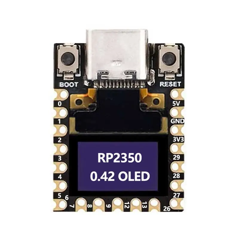 B04B-RP2350 Mini Development Board Featuring 0.42 Inch OLED Display RISC-V Architecture Low Power Consumption C