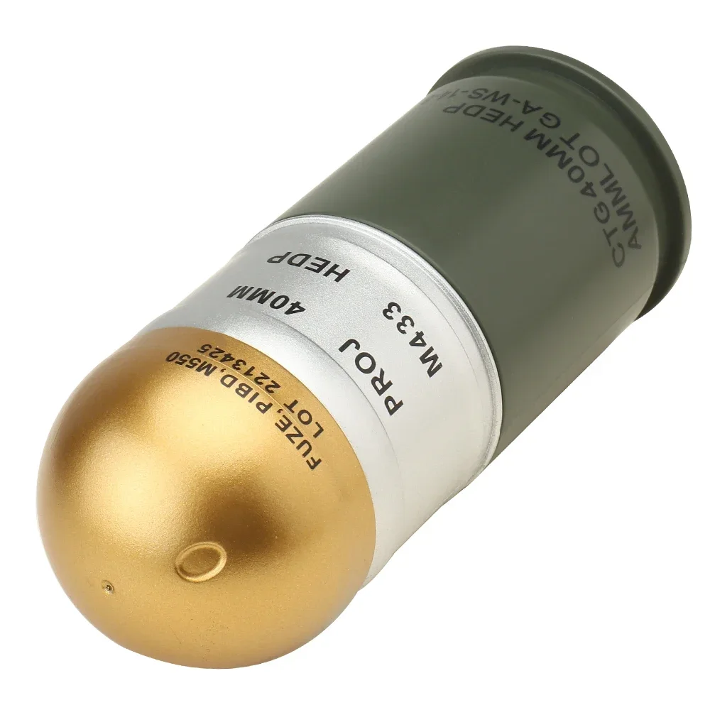 M433 40mm Dummy Grenades 1:1 Model Shell Mini Storage Box Key Sundries Container Decor for Airsoft CS Hunting Desk Display