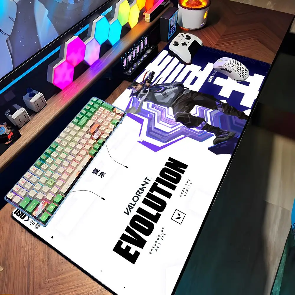 Gaming V-valorant Mouse Pad Large Rubber Tablepad PC Game Mousepad Laptop Desk Pad XXL Non-slip Computer Keyboard Mouse Mat