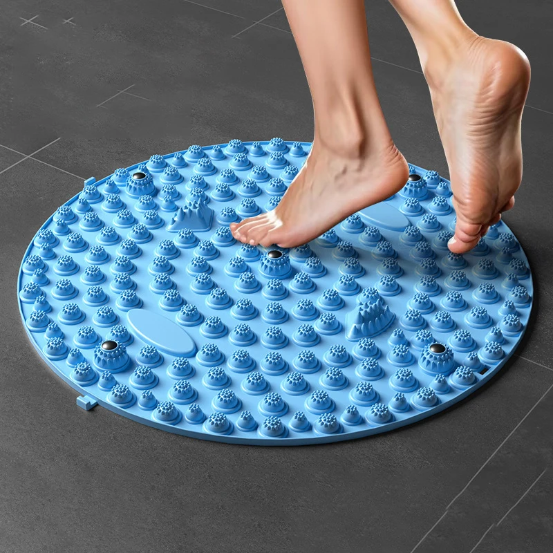 

Foot Yoga Massage Acupressure Board Mat Muscle Relaxation Round Exercise Mat Fitness Foot Training Massage Acupressure Mat