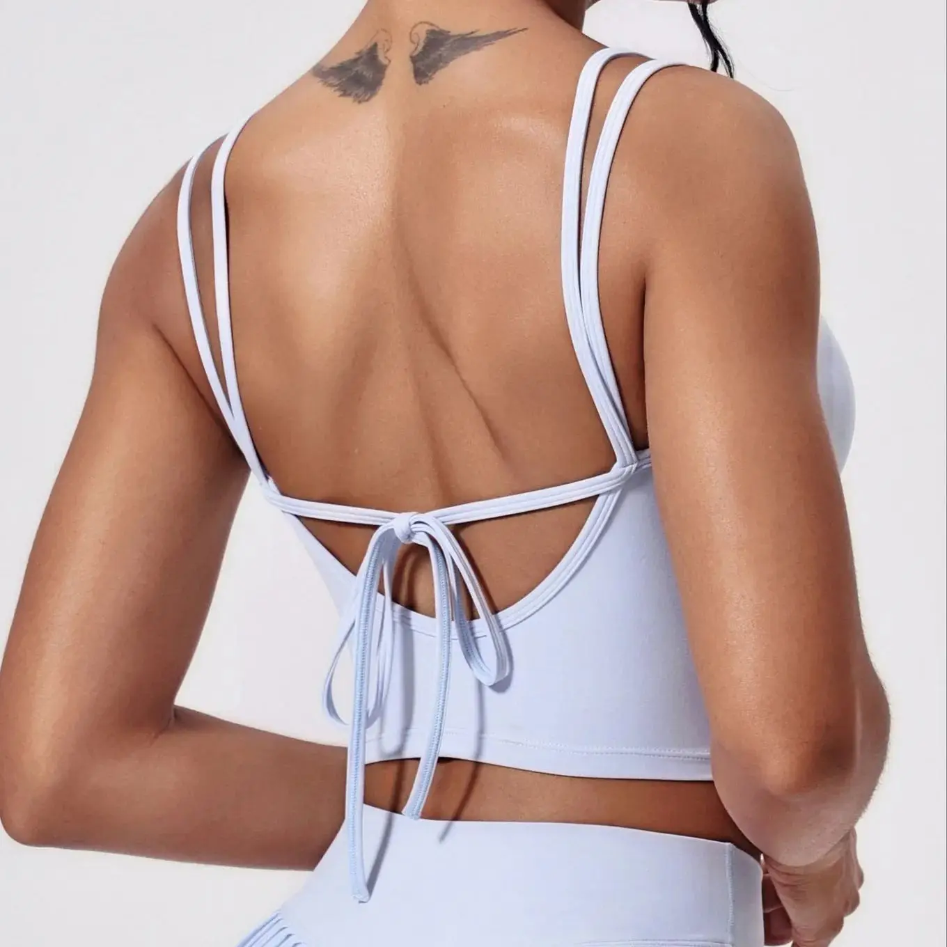 

Women Sports Fitness Vest Sexy back tie Yoga Vest Women's Workout Quick-Drying Vest Fitness Running Activewear Pilates Clothes