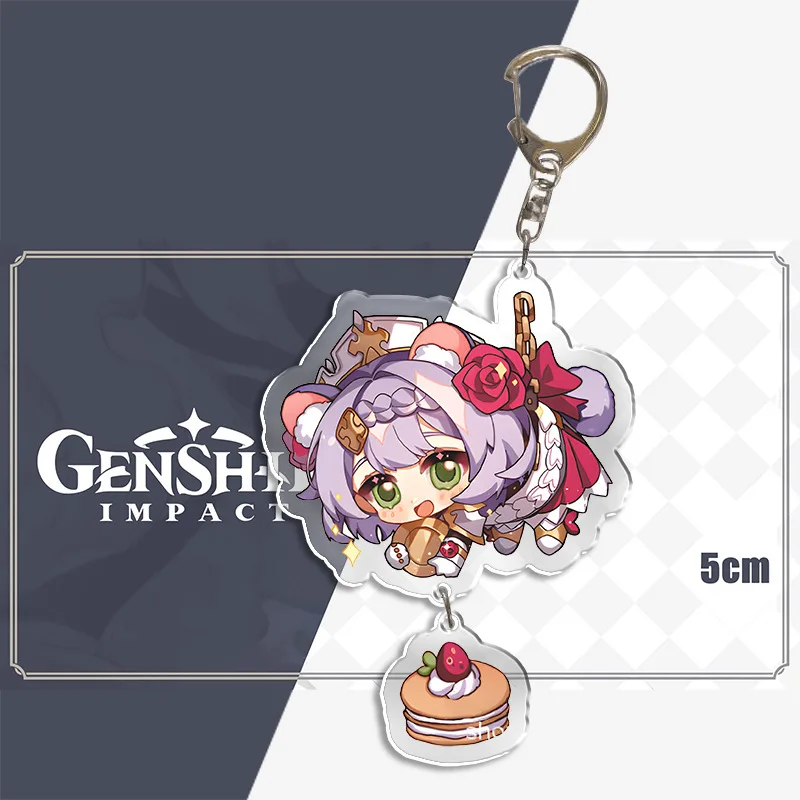سلسلة مفاتيح تأثير جينشين للنساء ، حلقة مفاتيح السيارة ، سحر الحقيبة ، سلاسل مفاتيح لعبة أنيمي ، ZhongLi Klee ، Raiden Shogun ، Xiao Wendi ، LingHua #6
