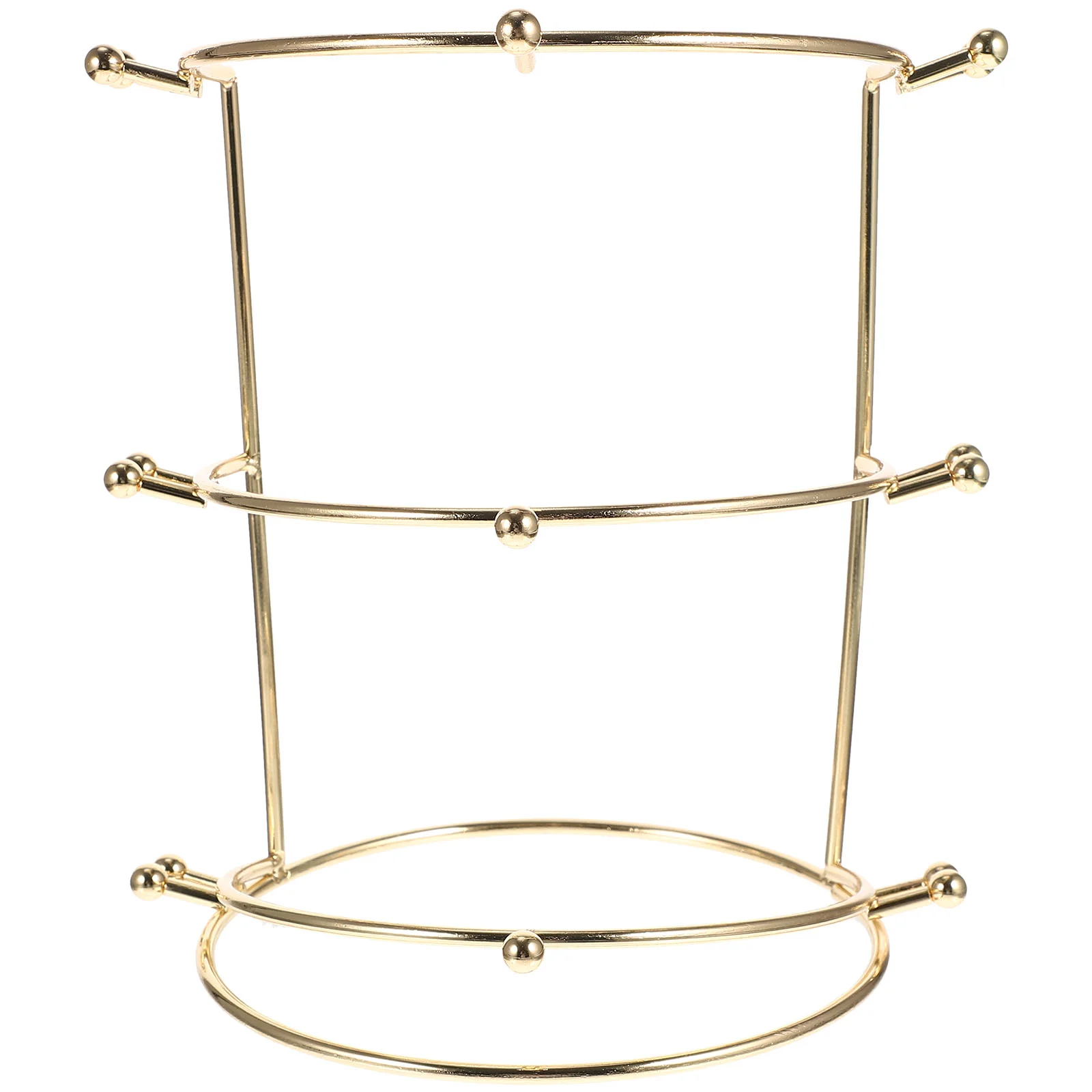 

Golden 3 Layer Crown Display Rack for Home Decor Bridal Headband Holder Jewelry ganizer Wedding Accessory Stand