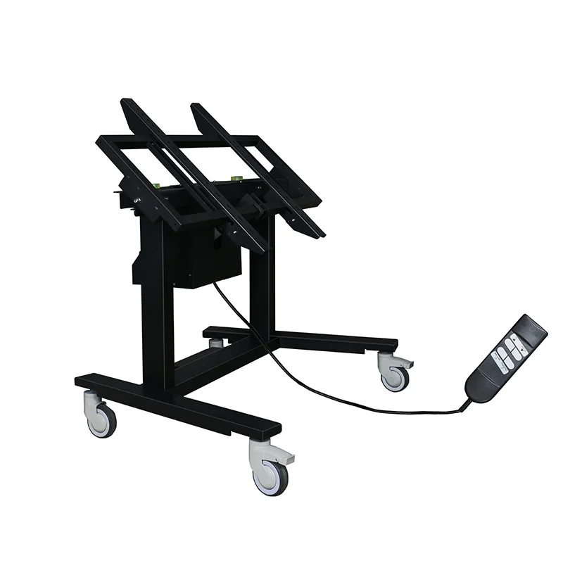 Heavy Duty Steel Motorized Lift TV Floor Stand with 90 Degree Tilt for 42-75" TVs