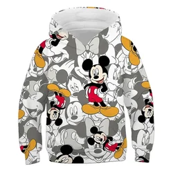 Spring Autumn Cartoon Hoodies Cute Mickey Minnie Print Children's Clothing Comfortable and Casual Girls' Sportswear Coat Boys'