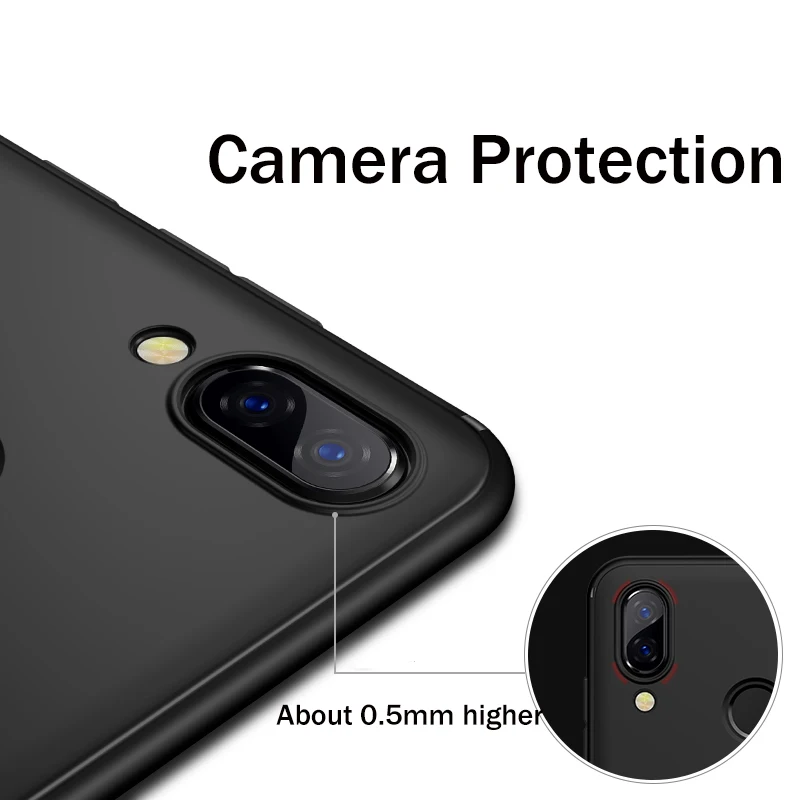 For Huawei Honor 8X Honor Enjoy 8X Case Cover Solid Color Soft TPU Silicone Back Cover Case For Huawei Honor 8X 2018 Case
