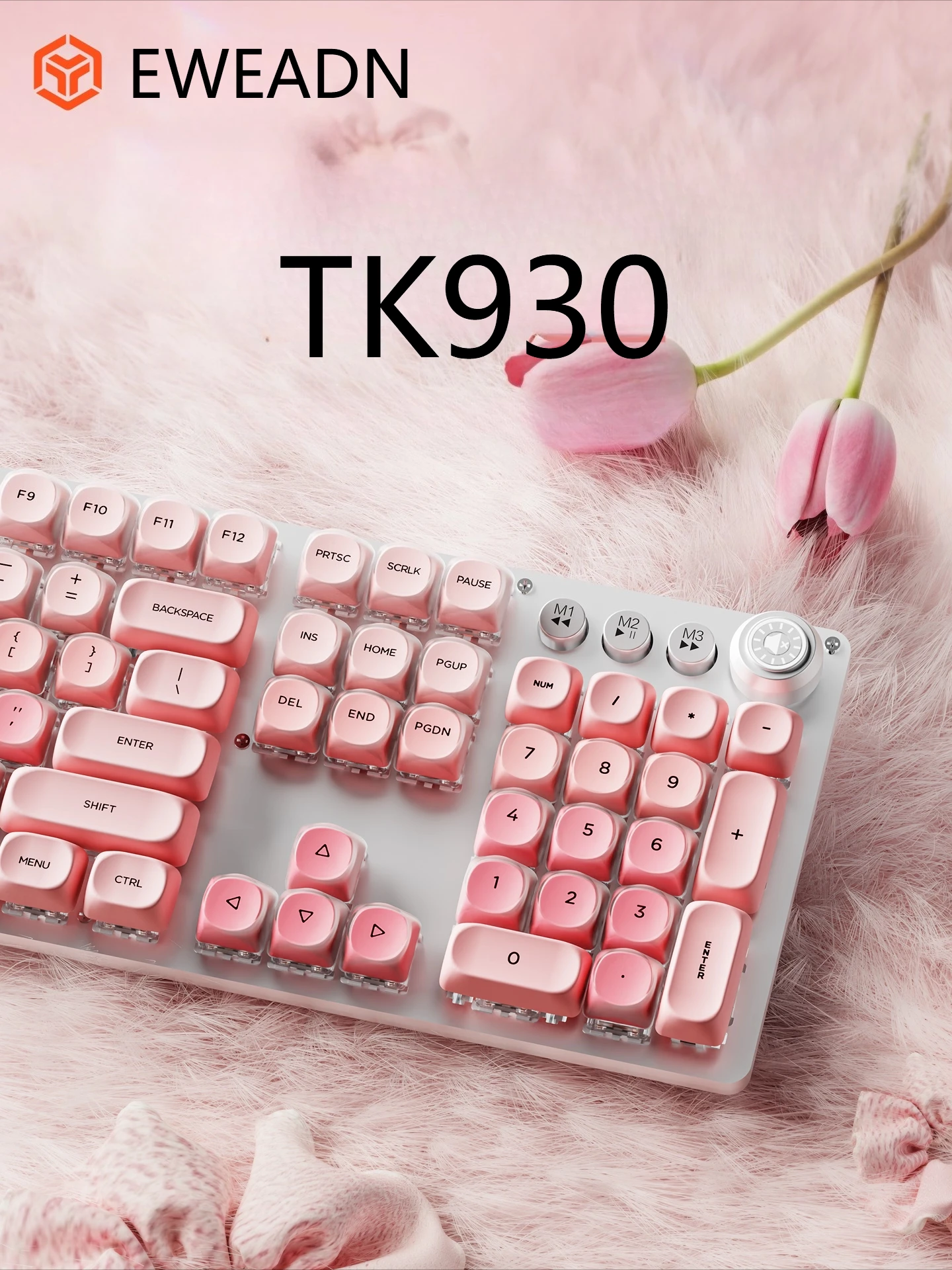 

EWEADN TK930 Foundation Механическая клавиатура 104 87 клавиш Трехрежимное подключение Linux Windows Android HarmonyOS MacOs Ios