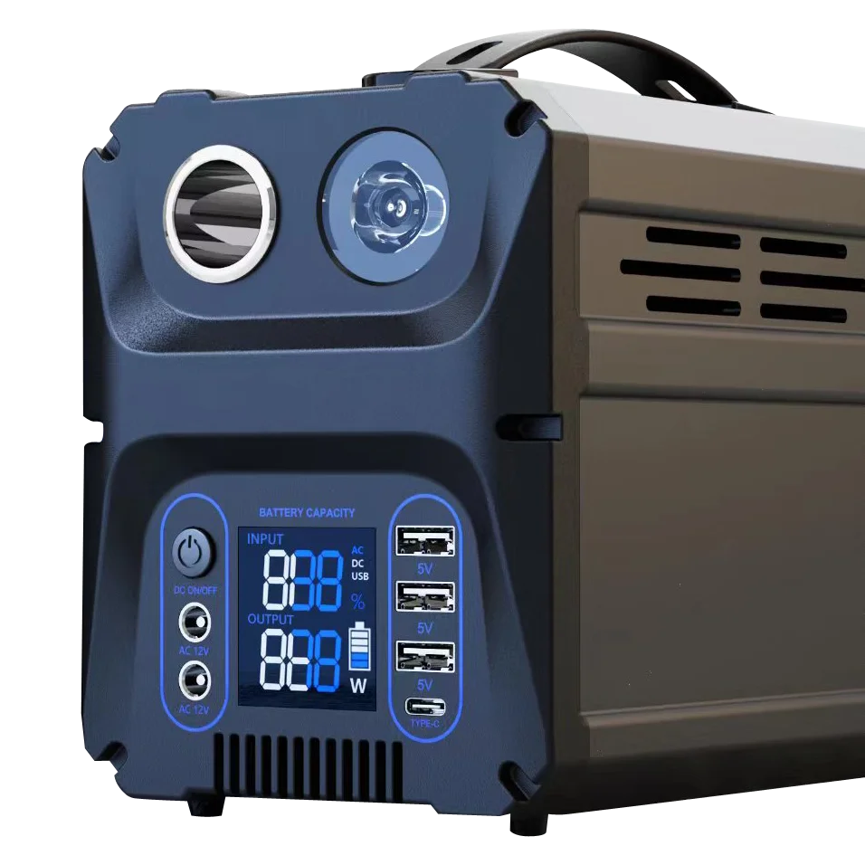 

Wholesale Price 300W 500W Lithium Energy Storage Outdoor Power Bank Station Back Up Portable Solar Generator