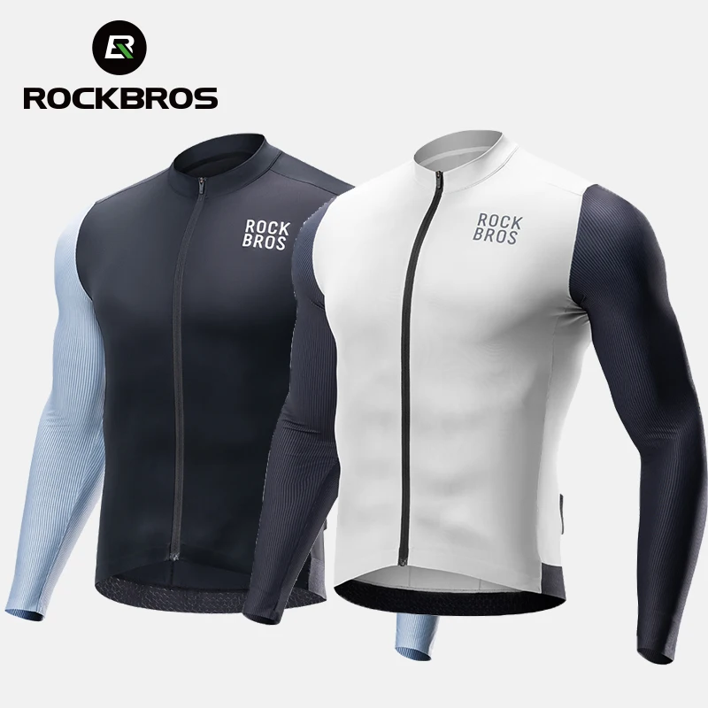 

ROCKBROS Color Blocked Cycling Jersey Man Summer MTB Road Breathable Comfort Cycling Maillot 3D Cut Racing Bicycle Shirt