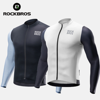 ROCKBROS Color Blocked Cycling Jersey Man Summer MTB Road Breathable Comfort Cycling Maillot 3D Cut Racing Bicycle Shirt