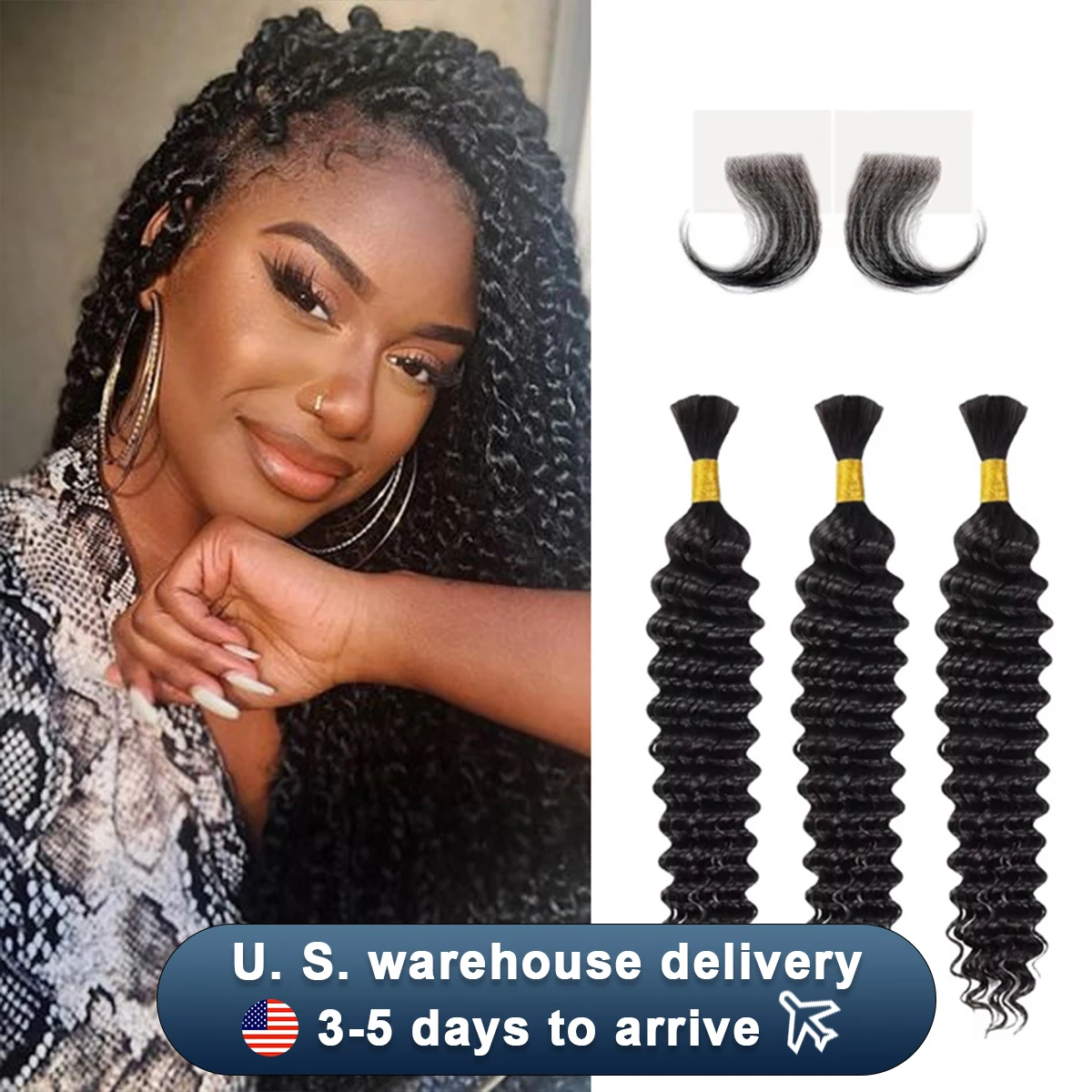 Loose Deep Wave Bundles 3 4 Remy Hair Bundles Brazilian Curly Human Hair Weave Bundles 26 26 Inch Hair Extensions Double Drawn