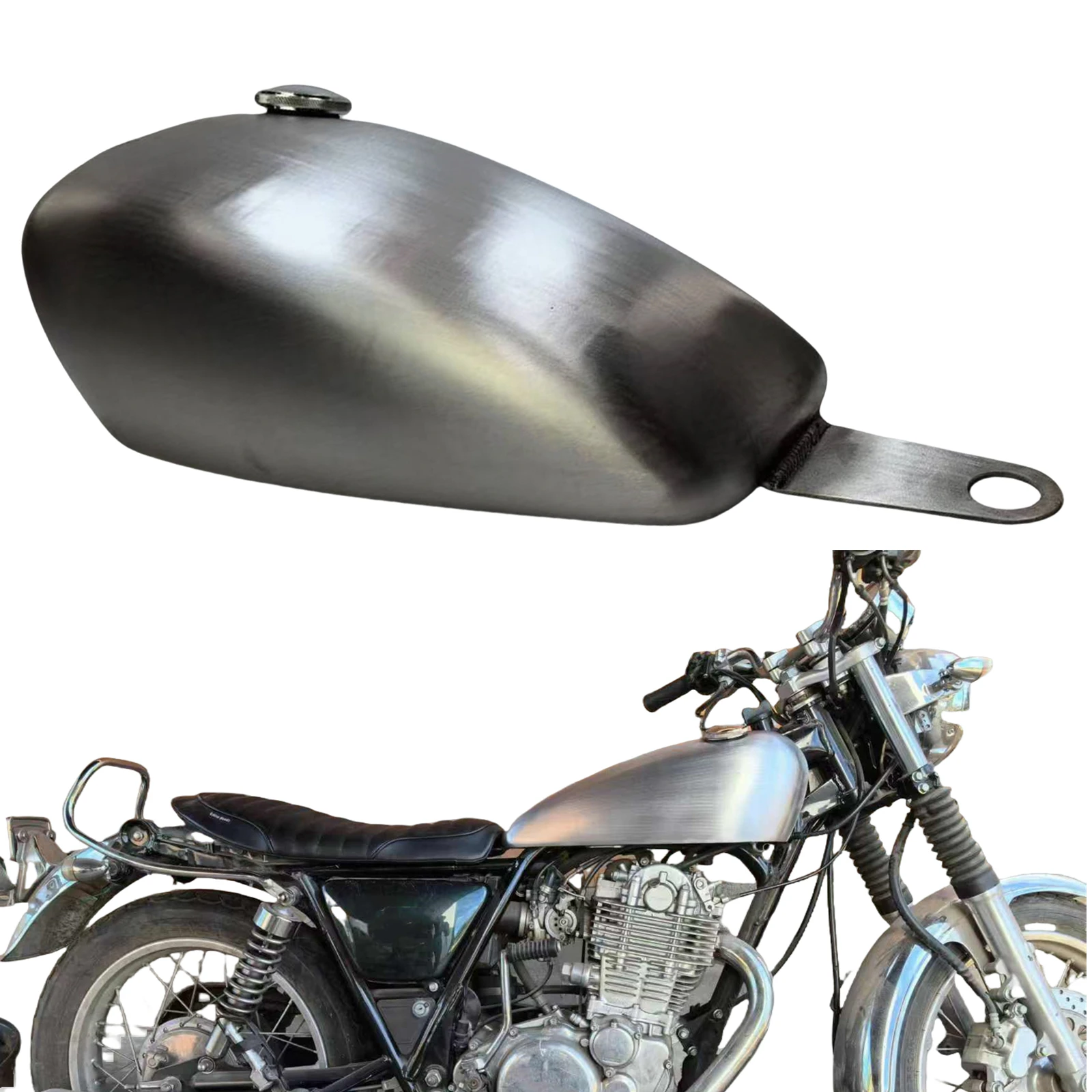 Motorbike Petrol Gas Fuel Tank with Cap Oil Gas Box For Yamaha SR400 500 2016-2022