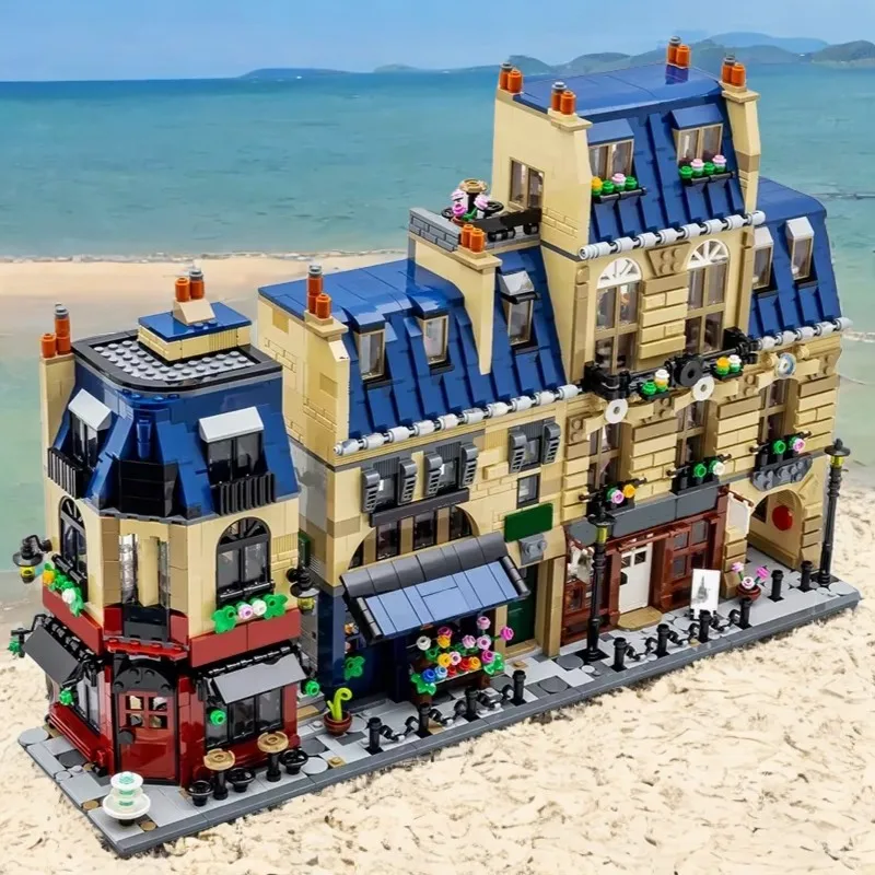 

HOT3533PCS MOC910032-1 Parisian Street Perfect building set Building Blocks Architecture Collection Series Birthday Gift