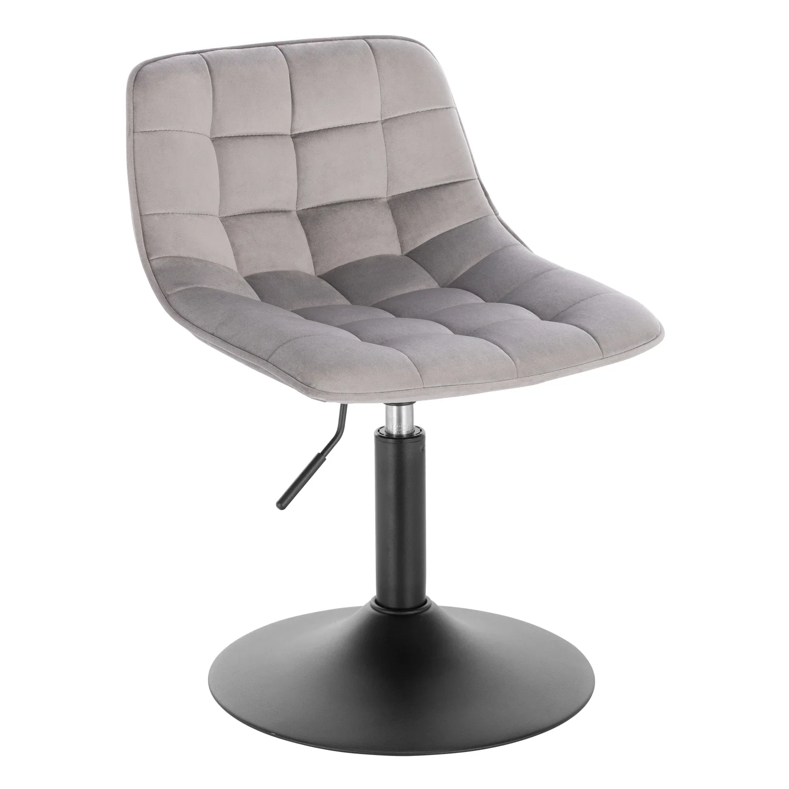 WOLTU 1PC Taburete de bar ajustable en altura, terciopelo/chenilla 360 °   Silla de Cocina Giratoria con Respaldo para Bar en Casa