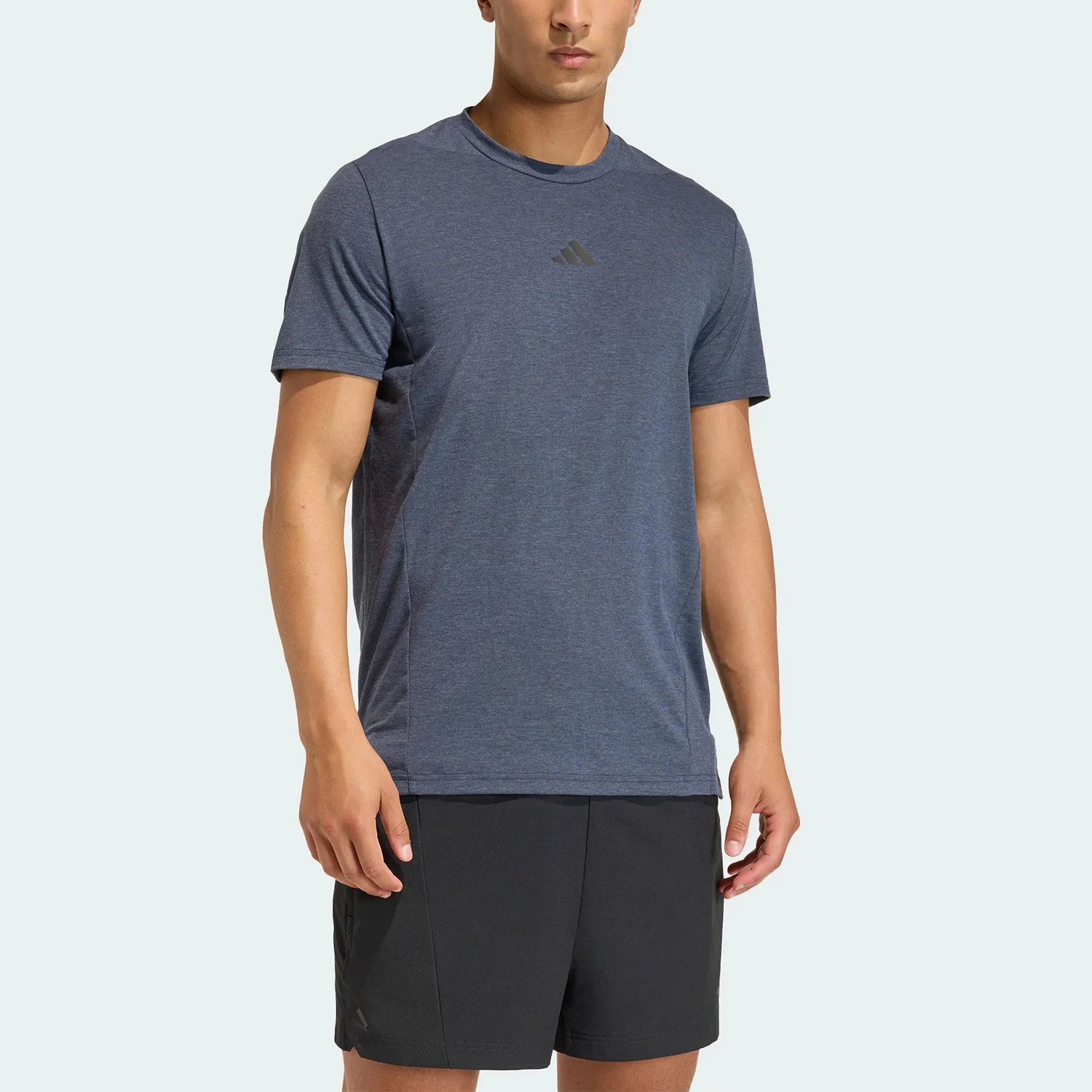 Adidas genuine training men's slim fit sports round neck breathable short sleeved T-shirt KA7288