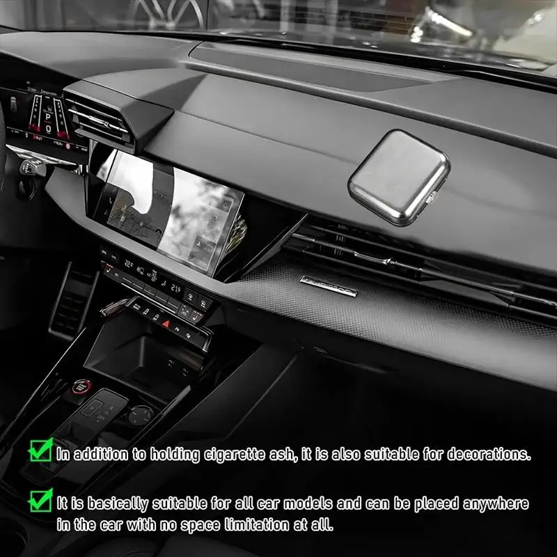 Mini Metal Ashtray For Car And Travel: Pocket Leak-Proof Portable Outdoor Cigarette Case