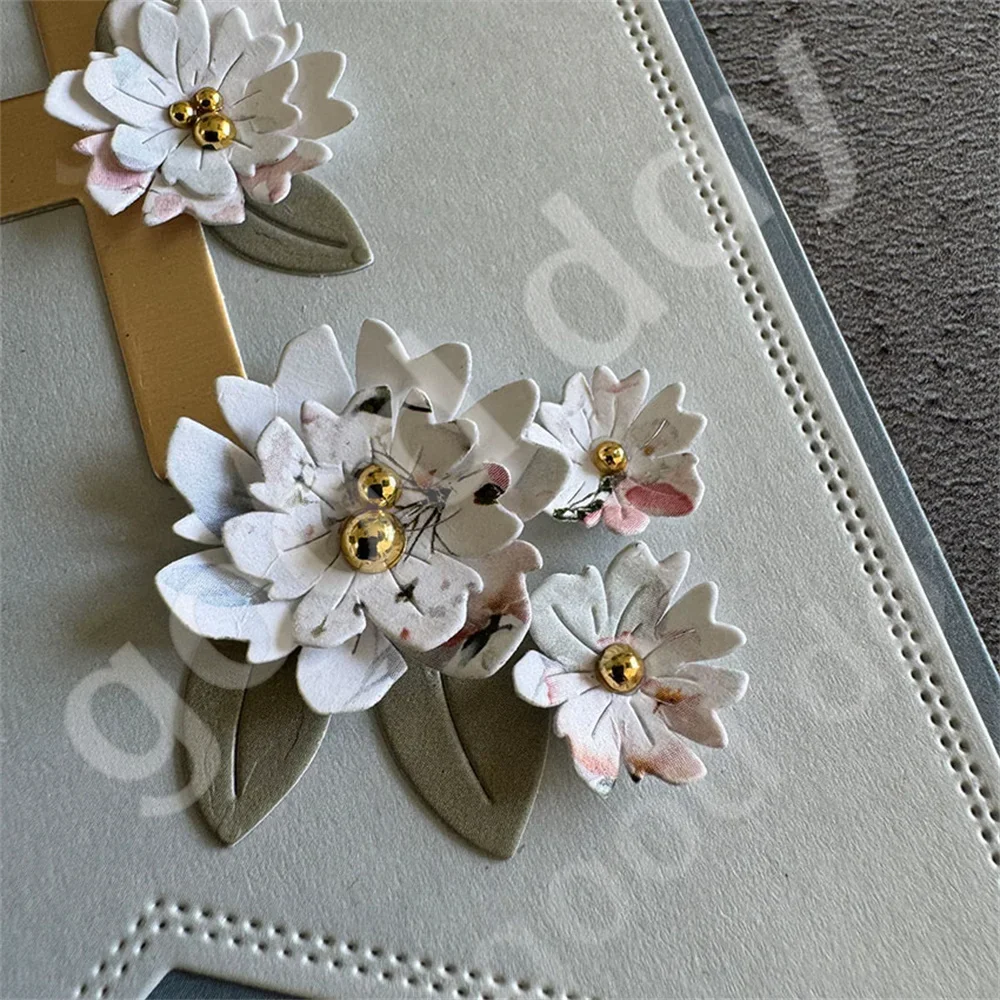 3D Flower Berry Wreath Metal Cutting Dies Star Circle Stencils DIY Scrapbooking Christmas Greeting Cards Albums Decorative 2024 5