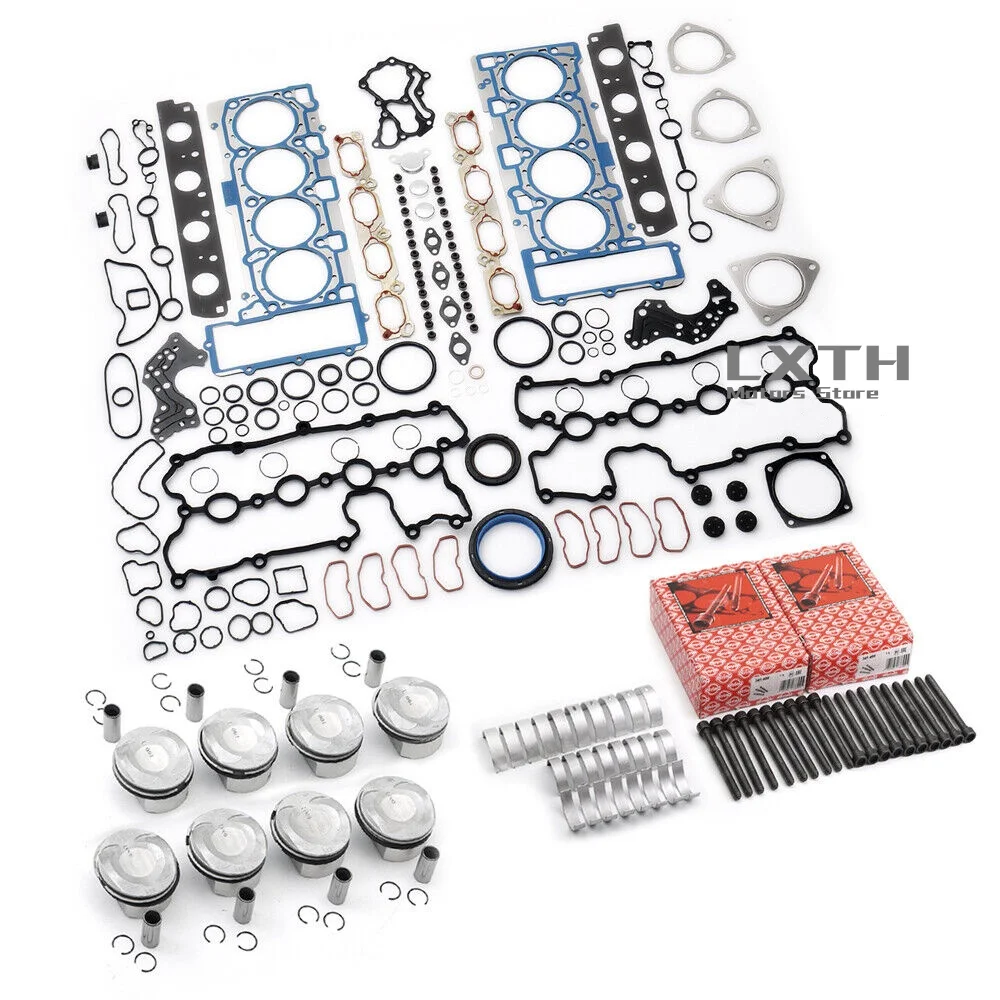 Engine Overhaul Rebuilding Pistons Gasket Bearings Kit For VW Audi Q7 A8 S5 4.2L