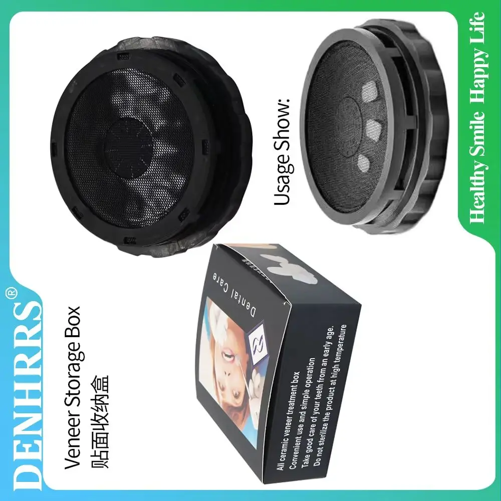 

Dental Veneer Pretreatment Patch Tooth Box All Ceramic Denture Storage Portable Arrangement Cleaning