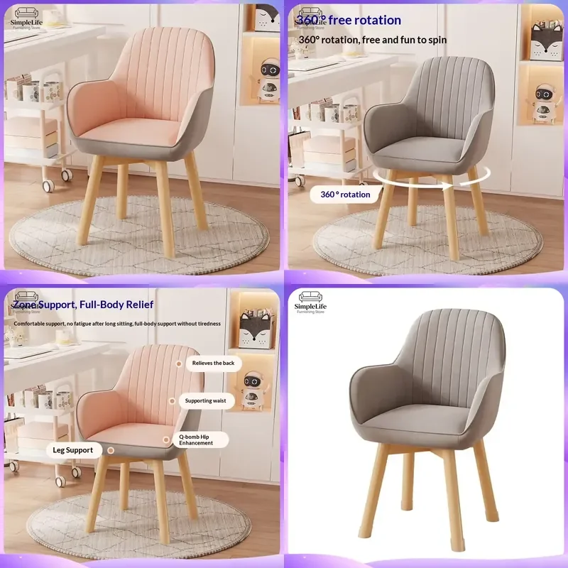 Ergonomic Office Chair High Back Mesh Computer Desk Chair with Adjustable Armrest Swivel Home Gaming Chair for Study Bedroom