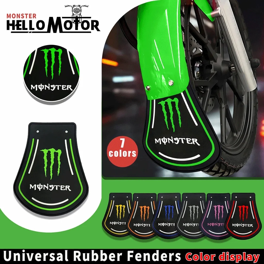 1PC Guardabarros Delanteros y Traseros Universales de Silicona para Motocicletas, Triciclos y Vehículos Eléctricos