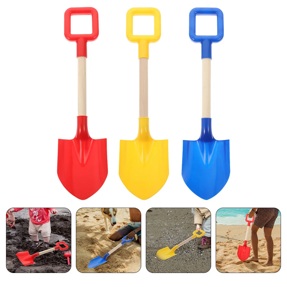 3 Pcs Beach Toy Reusable Sand Plastic Tools for Kids Toys Outdoor outside Shovels Heavy Duty