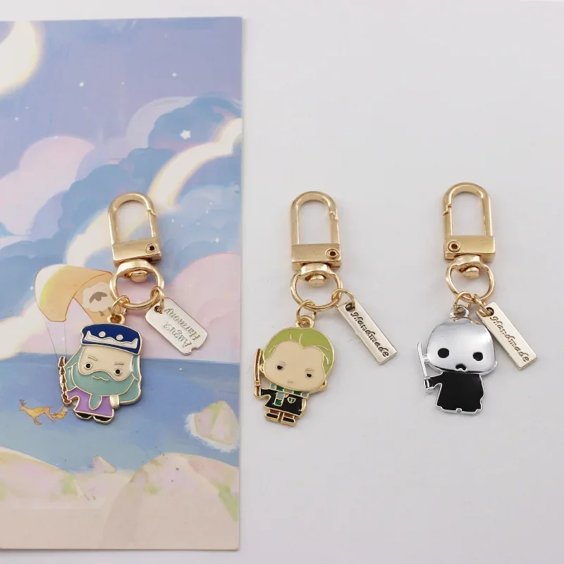 New Harry Potter Random Magic Keychain Academy Hermione Ron Alloy Creative Bag Gift Pendant Children's Toys