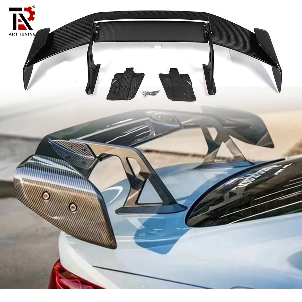 

Dry Carbon Fiber Prepreg AD-R3 Dual Layer Rear Spoiler Swan Neck Wing For BMW G80 M3 G20 G87 M2 G42 G22 G82 M4