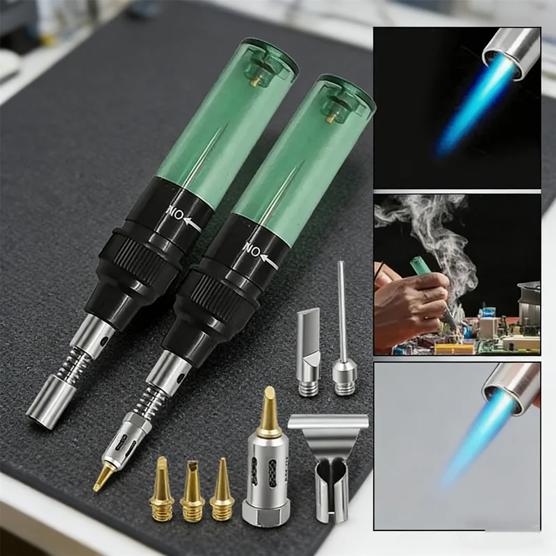 

1300 ° Беспроводной бутановый паяльник-горелка C: портативный универсальный набор для пайки, сварки, термоусадки, быстро нагревается до высоких температур