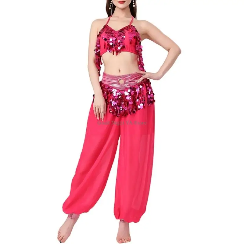 

Комплект костюма для танца живота, бюстгальтер для танца живота, топ, брюки для танца живота, костюмы для танца живота на для